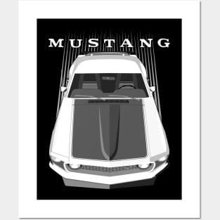 Mustang Boss 69 - White Posters and Art